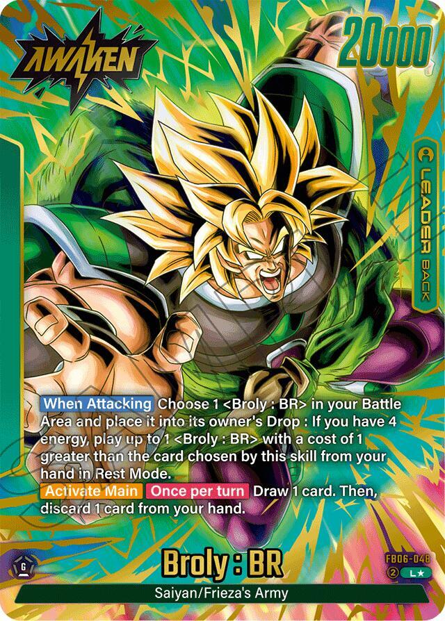 Broly : BR (Alternate Art) FB06-048 card from Rivals Clash