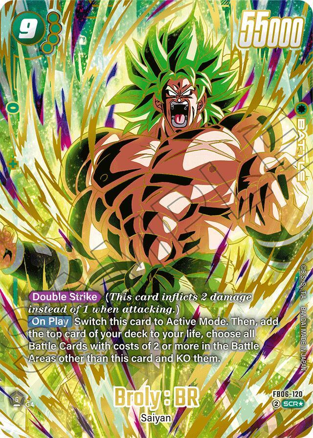 Broly : BR (Alternate Art) FB06-120 card from Rivals Clash