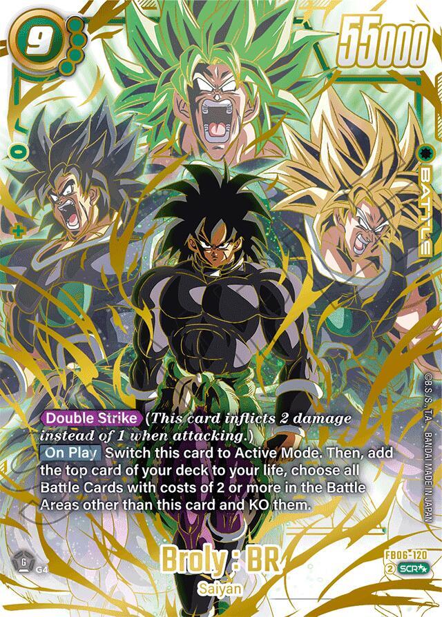 Broly : BR (Super Alternate Art) FB06-120 card from Rivals Clash