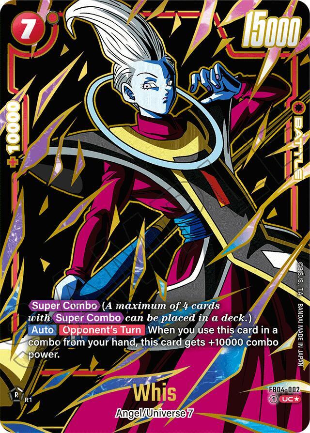 Whis (Alternate Art) FB04-002 card from Ultra Limit Alternate Art Reprints