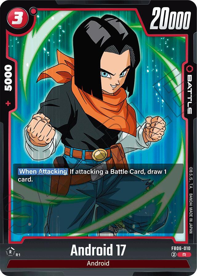Android 17 FB06-010 card from Rivals Clash