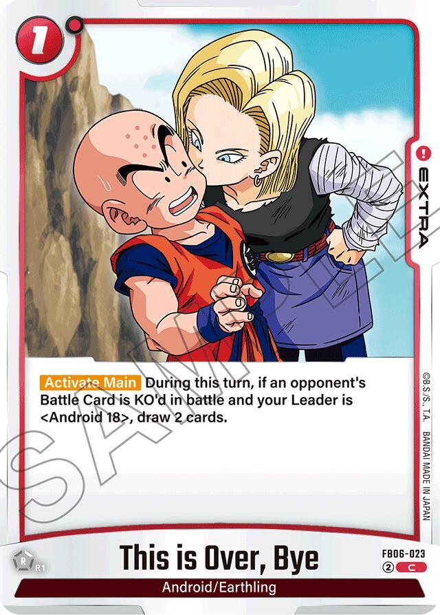 This is Over, Bye FB06-023 card from Rivals Clash