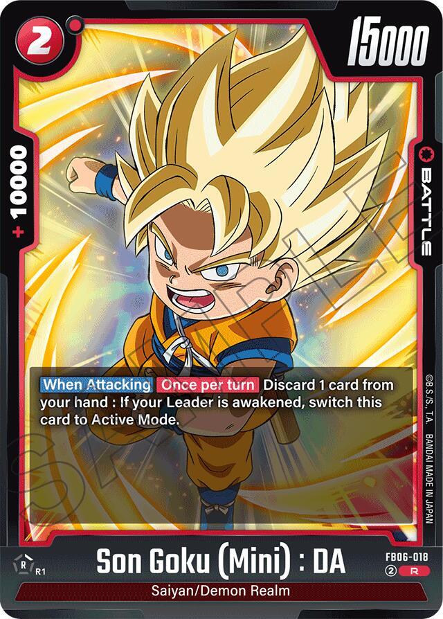 Son Goku (Mini) : DA FB06-018 card from Rivals Clash