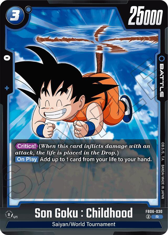 Son Goku : Childhood FB06-030 card from Rivals Clash
