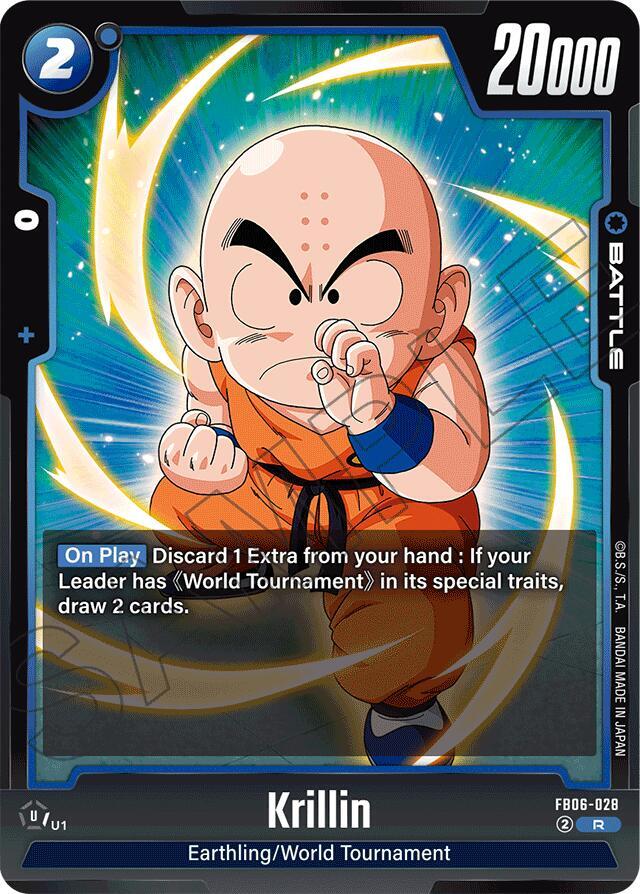 Krillin FB06-028 card from Rivals Clash