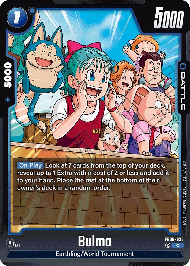 Bulma FB06-035 card from Rivals Clash