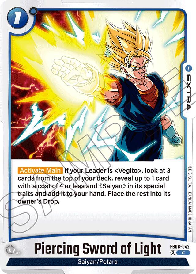 Piercing Sword of Light FB06-042 card from Rivals Clash