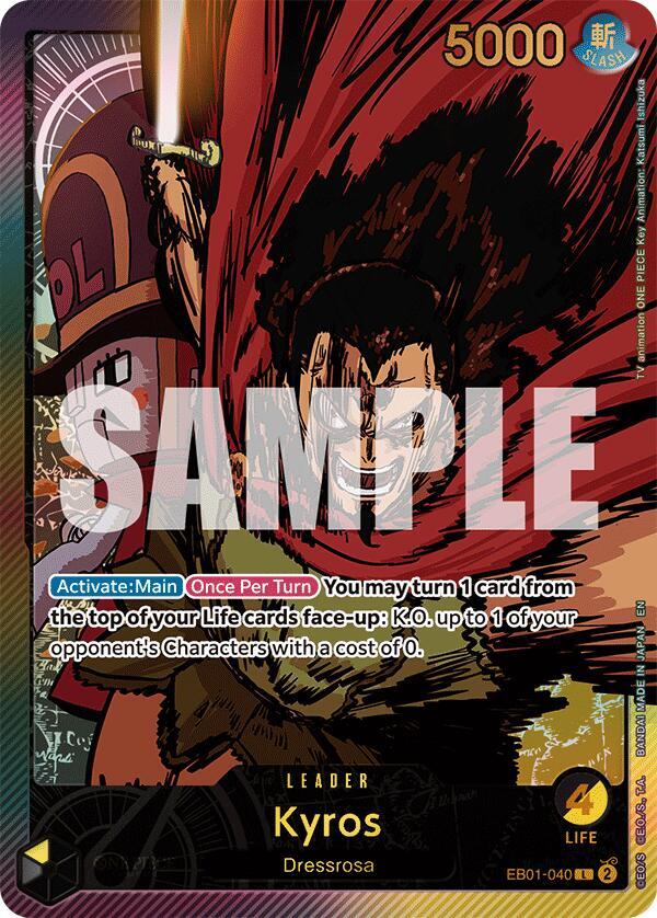 Kyros (SP) EB01-040 card from Extra Booster: Anime 25th Collection