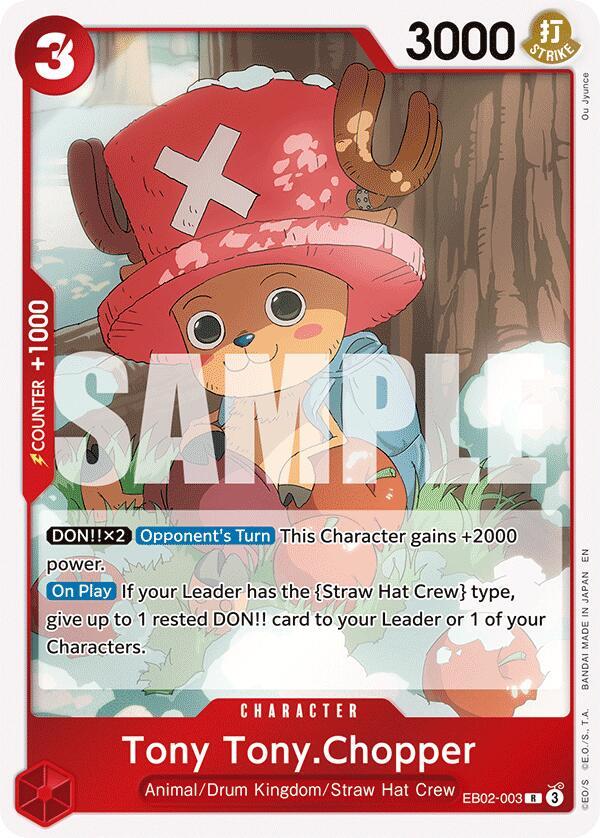 Tony Tony.Chopper EB02-003 card from Extra Booster: Anime 25th Collection