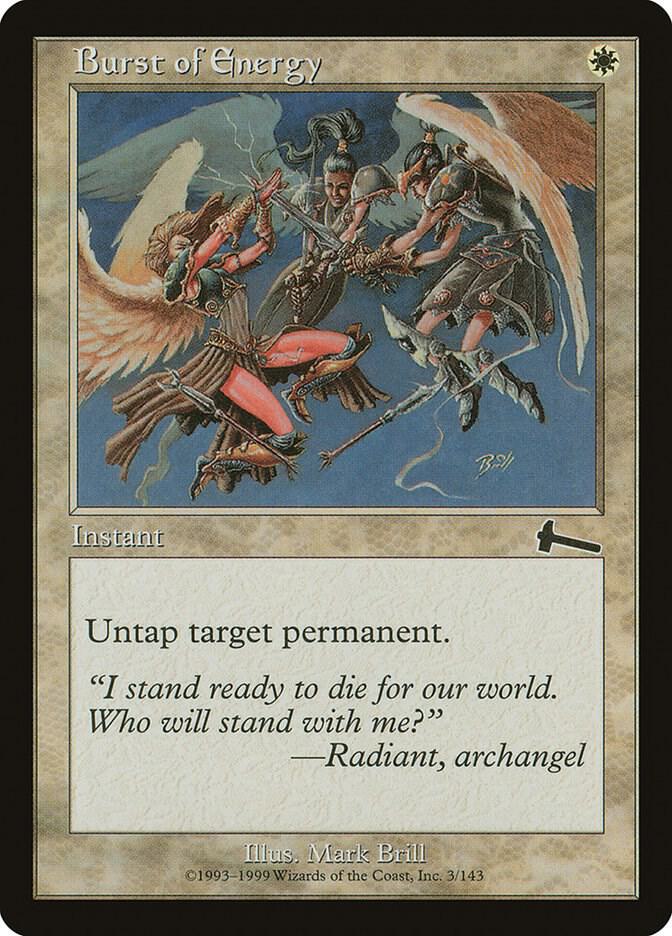 Burst of Energy 3 card from Urza's Legacy