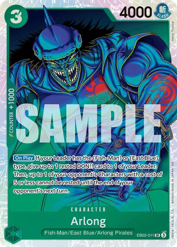 Arlong EB02-011 card from Extra Booster: Anime 25th Collection
