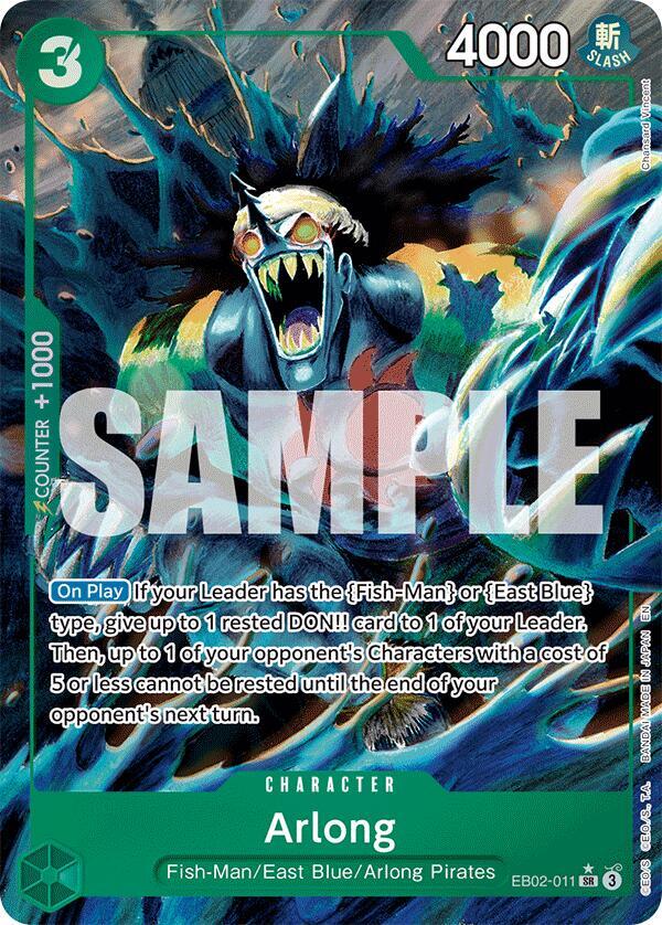 Arlong (Alternate Art) EB02-011 card from Extra Booster: Anime 25th Collection