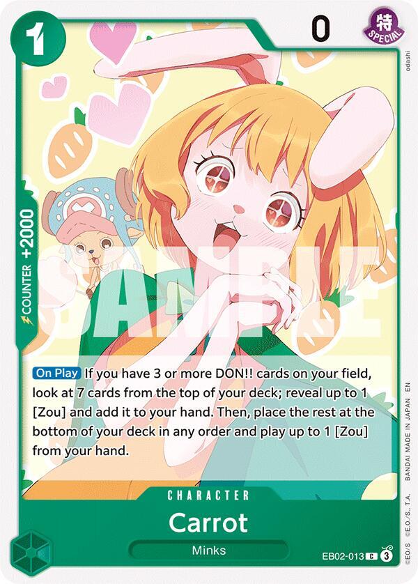 Carrot EB02-013 card from Extra Booster: Anime 25th Collection