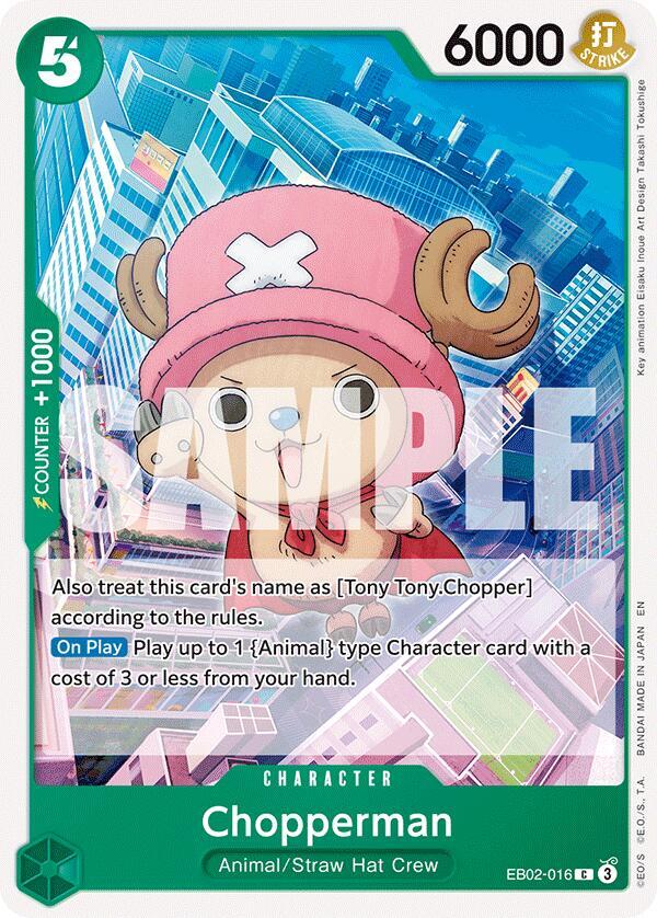 Chopperman EB02-016 card from Extra Booster: Anime 25th Collection