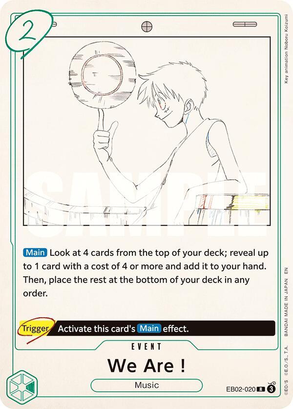 We Are! EB02-020 card from Extra Booster: Anime 25th Collection