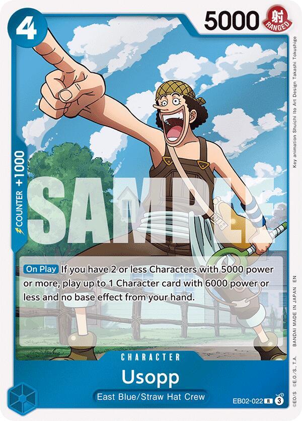 Usopp EB02-022 card from Extra Booster: Anime 25th Collection