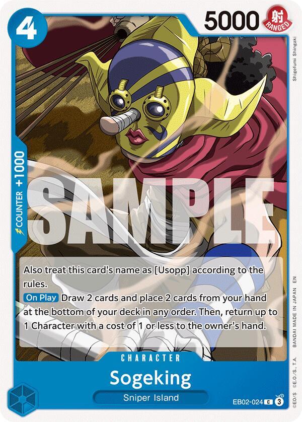 Sogeking EB02-024 card from Extra Booster: Anime 25th Collection