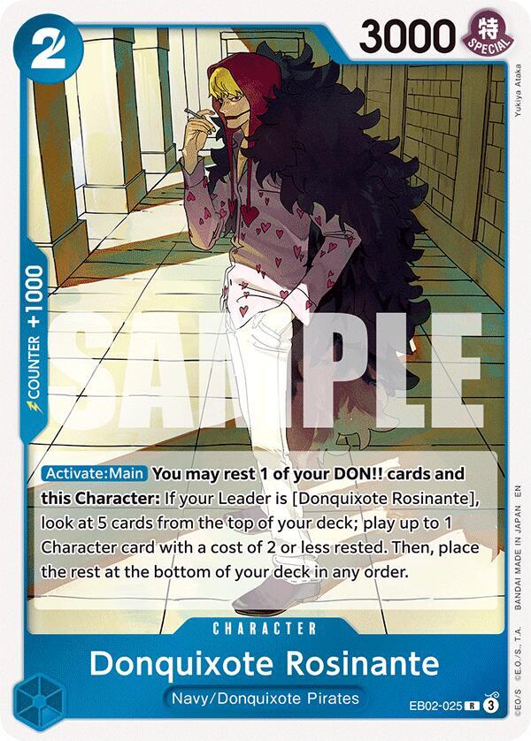Donquixote Rosinante EB02-025 card from Extra Booster: Anime 25th Collection