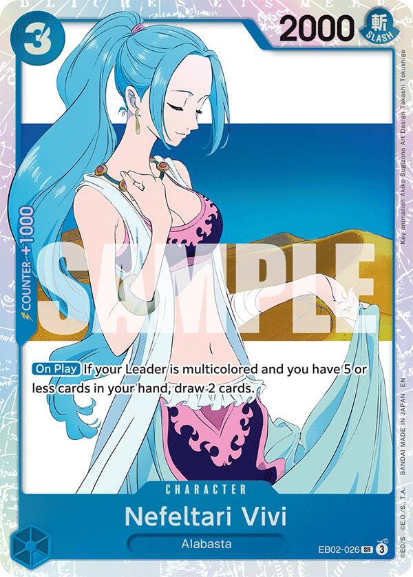 Nefeltari Vivi EB02-026 card from Extra Booster: Anime 25th Collection