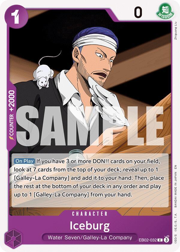 Iceburg EB02-032 card from Extra Booster: Anime 25th Collection