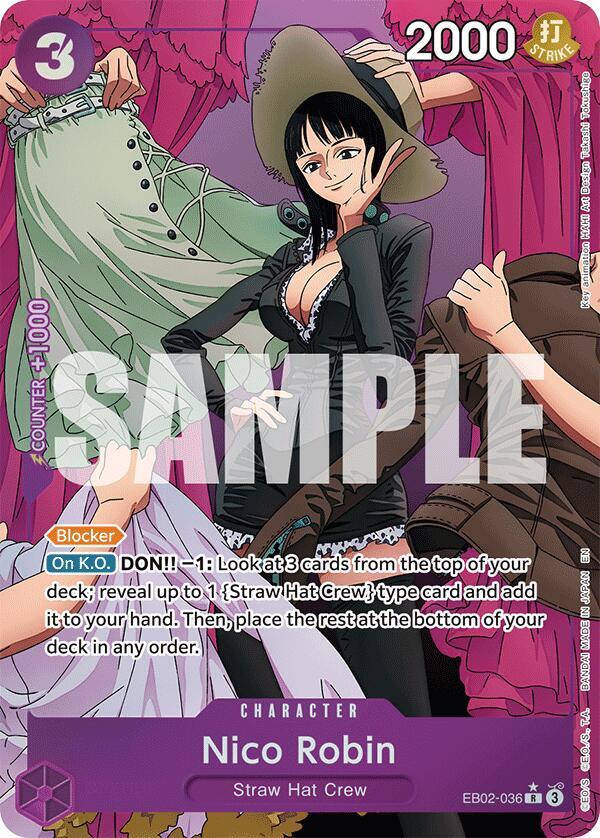 Nico Robin (Alternate Art) EB02-036 card from Extra Booster: Anime 25th Collection