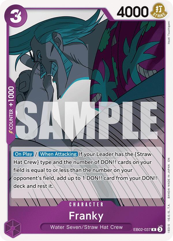 Franky EB02-037 card from Extra Booster: Anime 25th Collection