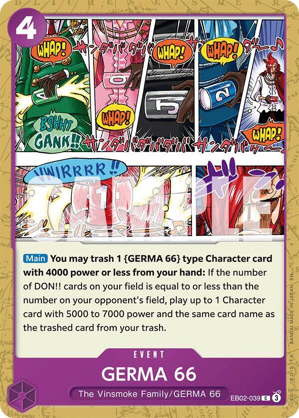 GERMA 66 EB02-039 card from Extra Booster: Anime 25th Collection
