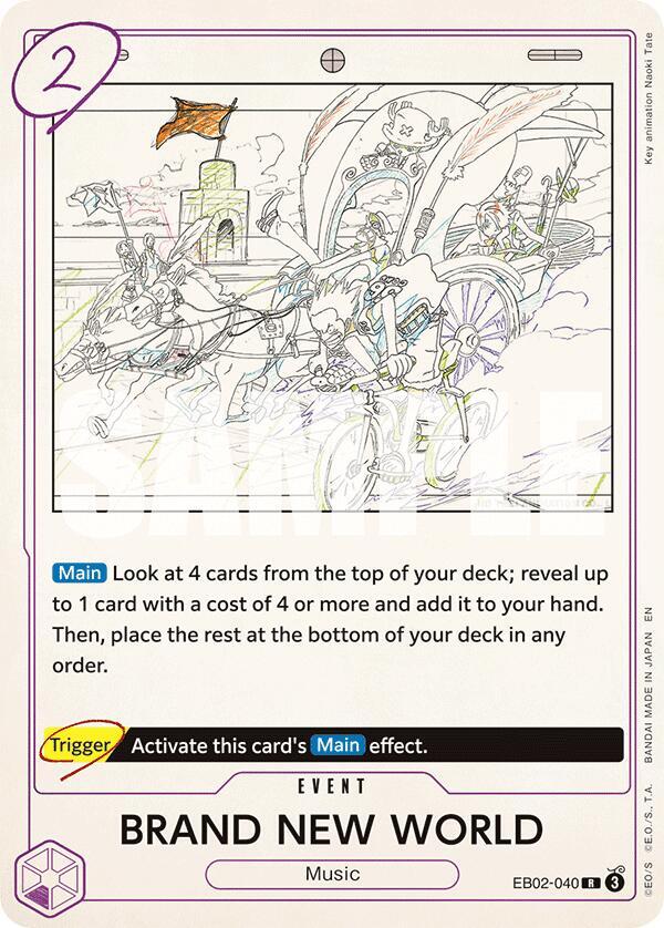 BRAND NEW WORLD EB02-040 card from Extra Booster: Anime 25th Collection