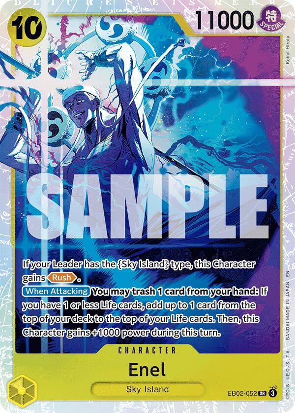 Enel EB02-052 card from Extra Booster: Anime 25th Collection