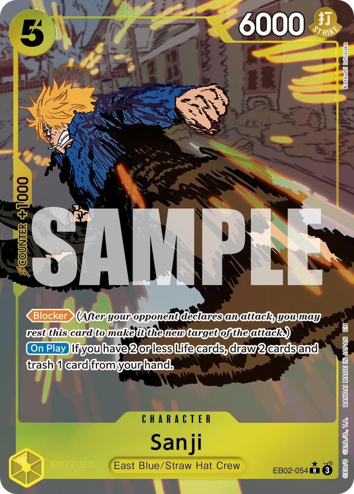 Sanji (Alternate Art) EB02-054 card from Extra Booster: Anime 25th Collection