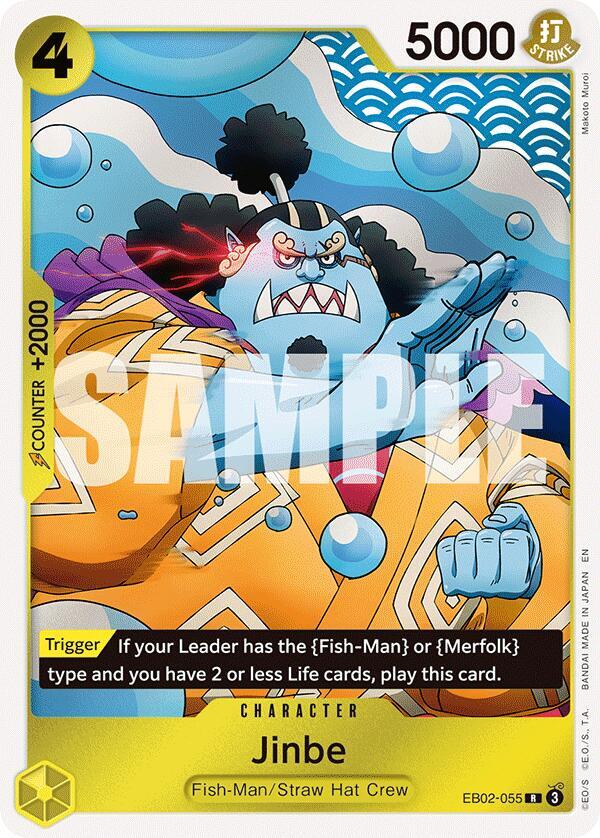 Jinbe EB02-055 card from Extra Booster: Anime 25th Collection