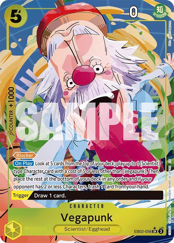 Vegapunk (Alternate Art) EB02-056 card from Extra Booster: Anime 25th Collection