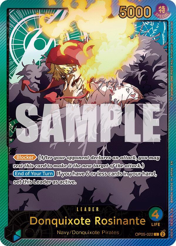 Donquixote Rosinante (SP) OP05-022 card from Extra Booster: Anime 25th Collection