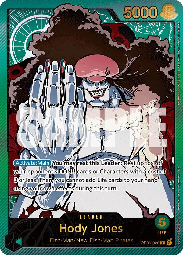Hody Jones (SP) OP06-020 card from Extra Booster: Anime 25th Collection