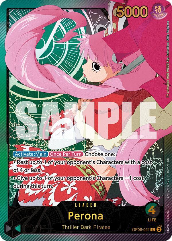 Perona (SP) OP06-021 card from Extra Booster: Anime 25th Collection