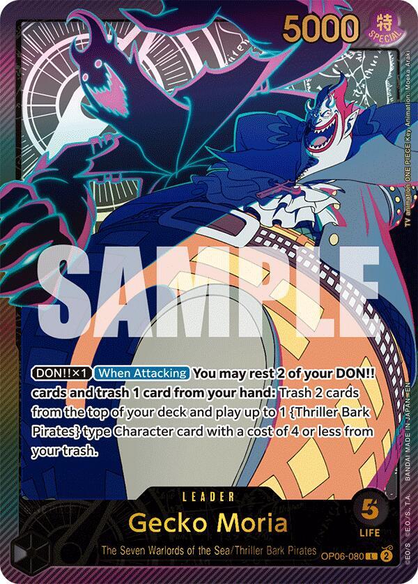Gecko Moria (SP) OP06-080 card from Extra Booster: Anime 25th Collection