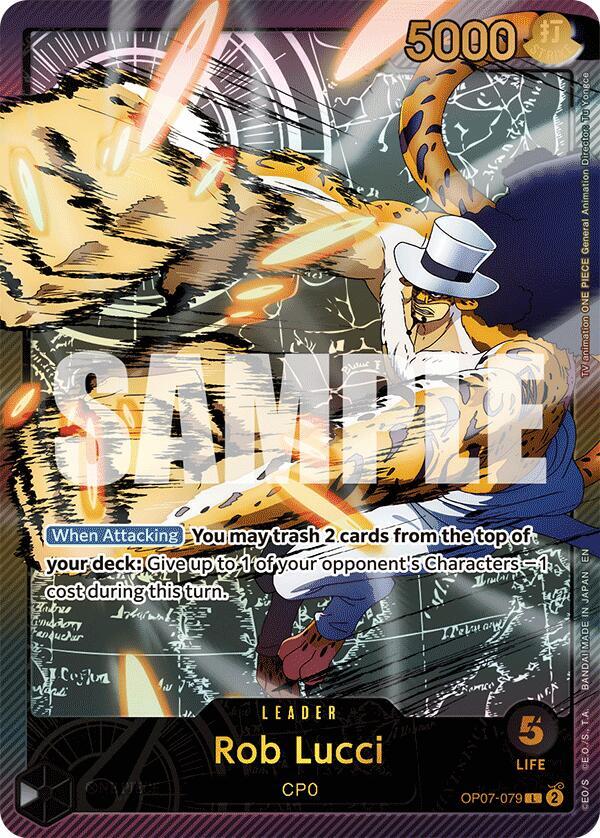 Rob Lucci (SP) OP07-079 card from Extra Booster: Anime 25th Collection