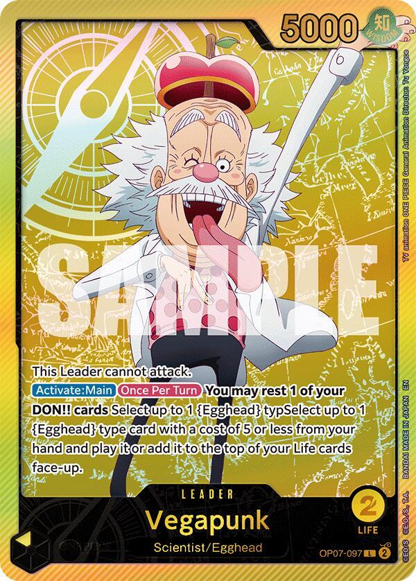 Vegapunk (SP) OP07-097 card from Extra Booster: Anime 25th Collection