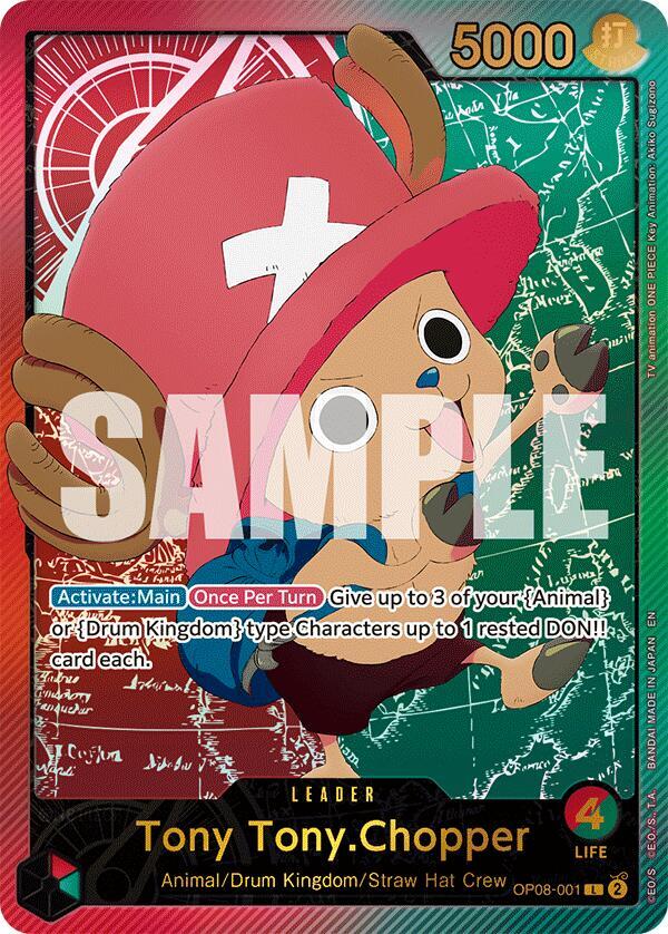 Tony Tony.Chopper (SP) OP08-001 card from Extra Booster: Anime 25th Collection