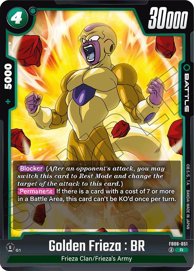 Golden Frieza : BR FB06-051 card from Rivals Clash