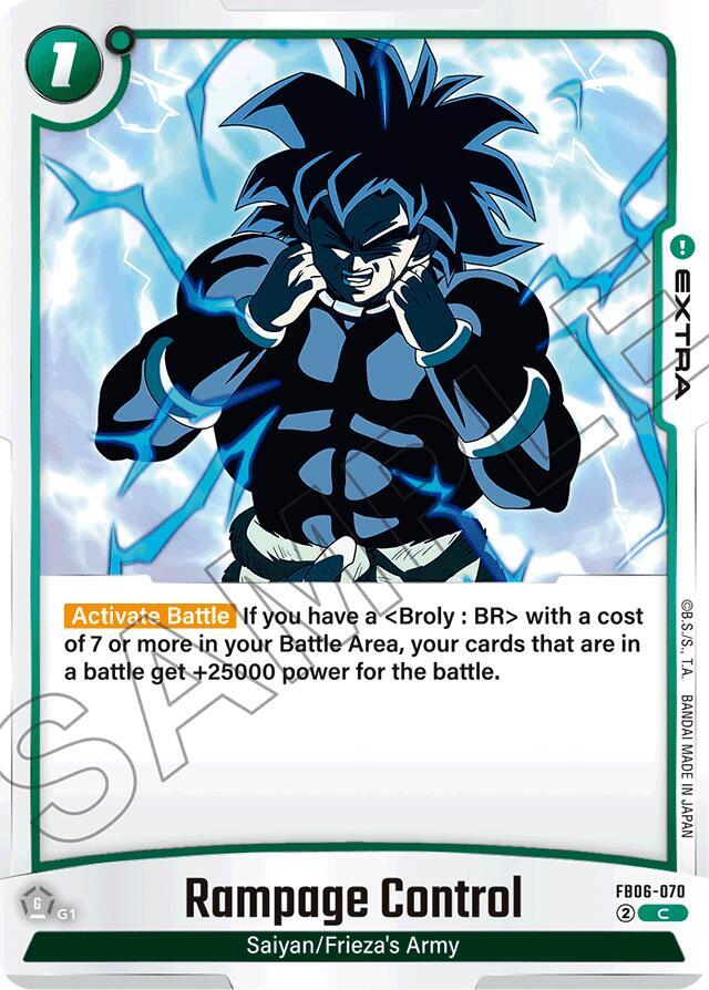 Rampage Control FB06-070 card from Rivals Clash