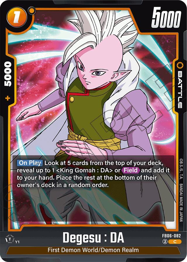 Degesu : DA FB06-082 card from Rivals Clash