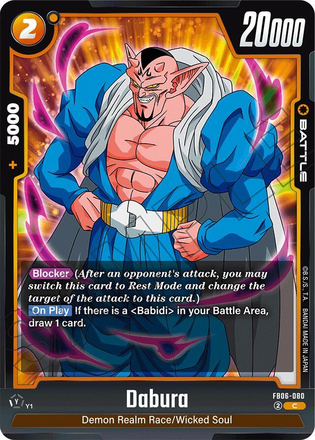 Dabura FB06-080 card from Rivals Clash