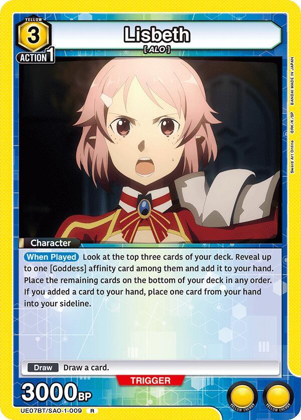 Lisbeth UE07BT/SAO-1-009 card from UE07BT: Sword Art Online