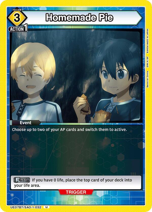Homemade Pie UE07BT/SAO-1-032 card from UE07BT: Sword Art Online