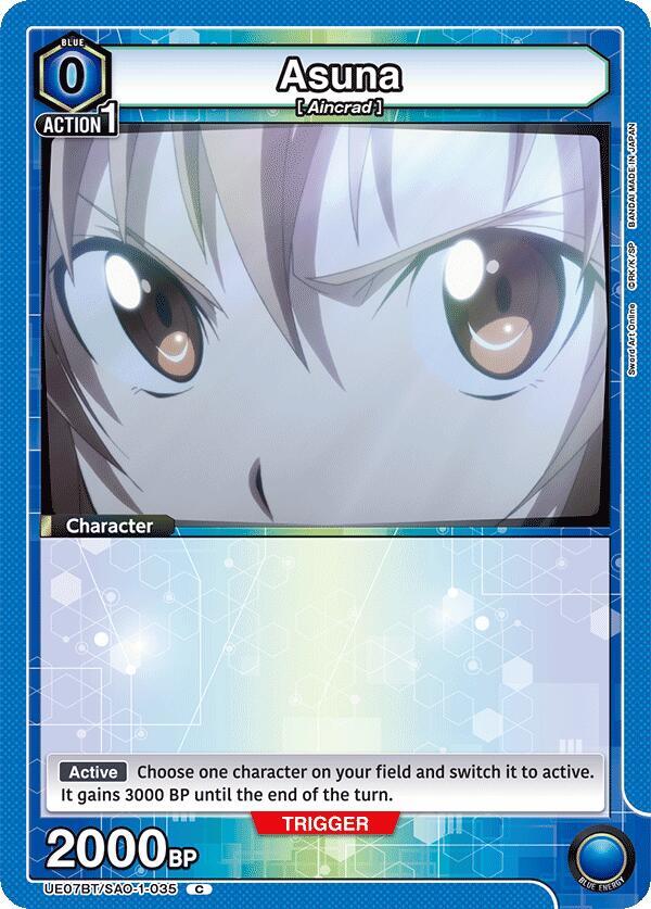 Asuna UE07BT/SAO-1-035 card from UE07BT: Sword Art Online