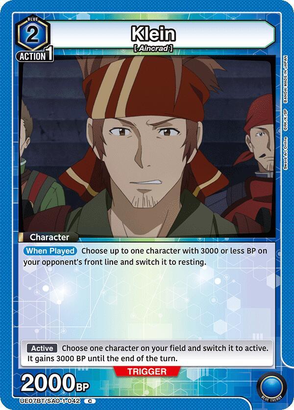 Klein UE07BT/SAO-1-042 card from UE07BT: Sword Art Online