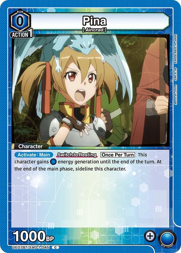 Pina UE07BT/SAO-1-045 card from UE07BT: Sword Art Online