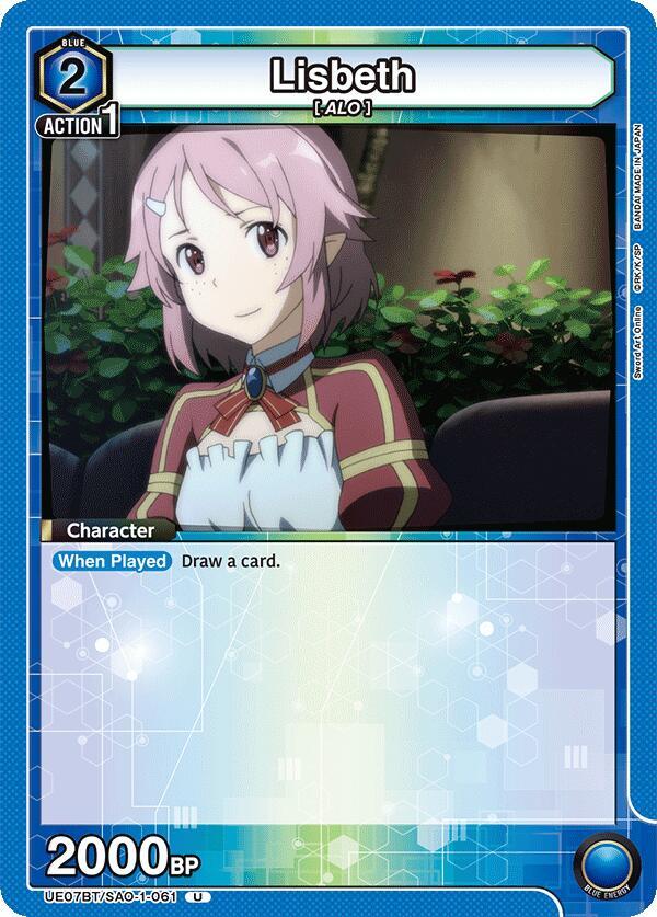 Lisbeth UE07BT/SAO-1-061 card from UE07BT: Sword Art Online