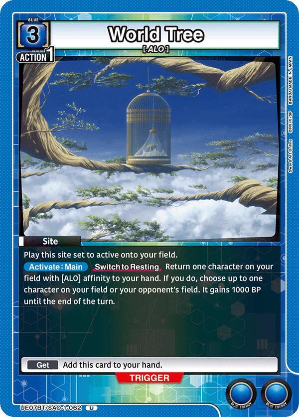 World Tree UE07BT/SAO-1-062 card from UE07BT: Sword Art Online